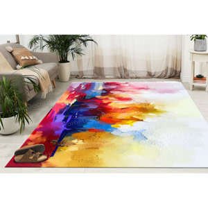 Tapis imprimé vibrant, tapis mural, tapis de décoration de bureau, tapis cadeau, tapis en chenille - Product Image 3