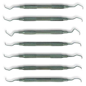 Juego de 6 piezas de herramientas dentales de acero inoxidable para la higiene bucal con estuche, instrumentos de limpieza dental. - Product Image 2