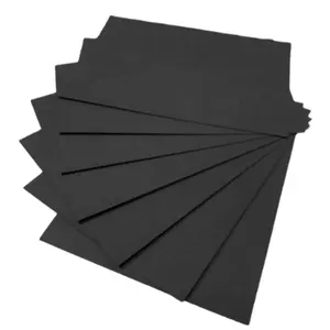 Üretici toptan özelleştirilmiş iyi ucuz fiyat lüks Modern kara tahta yeni varış siyah karton siyah kağıt