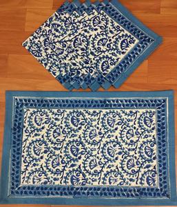 Bloc imprimé Jaipur fabriqué à la main 100% coton napperons traditionnel durable écologique ethnique indien coton tapis de salle à manger - Product Image 4