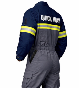 ชุดทำงานแบบสั่งตัด ระบายอากาศได้ดี น้ำหนักเบา มองเห็นได้ชัดเจน ผลิตจากโพลีเอสเตอร์ ไซส์ใหญ่ กันน้ำ ไม่ยับ คุณภาพดี - Product Image 4