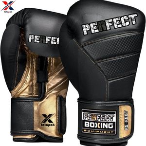 Gants de boxe en cuir professionnels de haute qualité fermeture à boucle à crochet réglable évacuation de l'humidité pour l'entraînement de soutien du poignet adulte - Product Image 6
