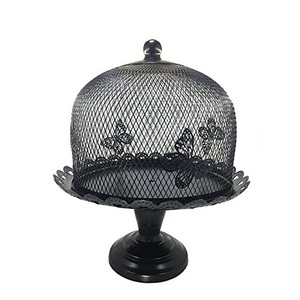 Silver Antique Finishing Rounded Shape Metal Cake Stand Birthday Party Cake Serving Stand - Product Image 4
