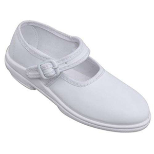 Gran oferta, zapatos de uniforme escolar con cojín de aire y correa de cuero ligero para niñas disponibles en color blanco y negro para compradores a granel - Product Image 1