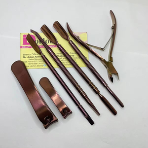 Outils professionnels de soin de toilettage d'ongles en or Rose certifié CE poussoir à cuticules en acier inoxydable durable pince à ongles tondeuse à ongles - Product Image 5