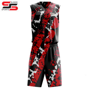 Uniforme de basket-ball 100% Design de nom de joueur d'équipe personnalisé et Logo Ensemble de basket-ball de vêtements de sport pour hommes - Product Image 1