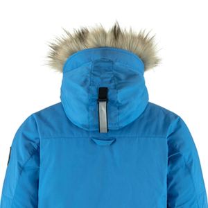 Veste parka d'hiver pour homme, coupe longue, coupe-vent avec capuche, logo sur le devant, polyester et nylon écologiques, vêtements d'extérieur décontractés - Product Image 6