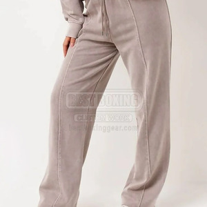 Survêtement en coton délavé à l'acide 100% en coton dernier modèle pour femmes survêtement délavé à l'acide en coton pour adultes, meilleure vente - Product Image 6