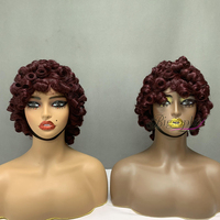 Peluca Bob de Cabello Humano 100% Natural, con Flequillo, Hecha a Máquina, de Alta Densidad, Estilo Moderno y Duradero