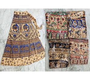Latest Trend Women's Custom Designed Western Style Long <b>Wrap</b> <b>Skirt</b> Hot Print Casual Style Natural GC-AP-166 for Bulk Order - Product Image 1