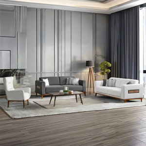 Muebles de tela con estilo moderno, grupo de asientos reclinables para el hogar, villas, salas de estar, apartamentos, hoteles, oficinas en el hogar - Product Image 1