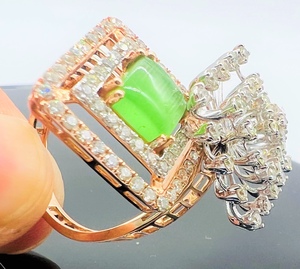 Elegante anillo de Diamante Real natural de oro amarillo de 14K y 18K Pieza de joyería original auténtica Anillo de diamante certificado - Product Image 4