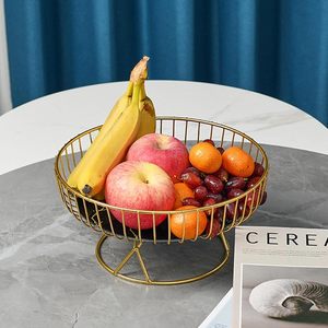 Corbeille à fruits décorative moderne pour la maison, rangement de fruits pour le comptoir de cuisine, corbeille à fruits décorative pour la maison, corbeille à fruits en fil d'or - Product Image 1
