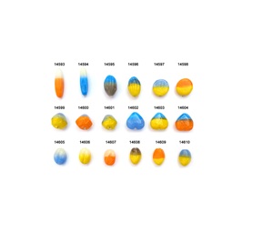 Cristal de Dos Colores en Forma de Corazón Más Vendido, Diseñado para Proyectos Creativos de Joyería, Combinaciones de Colores Equilibradas, Precio al por Mayor - Product Image 4