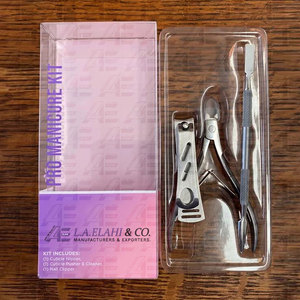 VENTE FLASH - Ensemble de 3 kits de manucure professionnels de qualité supérieure - Ensemble de pédicure BEAUTY - Acier inoxydable - L.A. ELAHI CO - Product Image 3