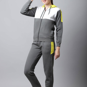 Conjunto Deportivo de Mujer con Capucha, Manga Larga, Felpa, 2 en 1, Personalizable con Logotipo Bordado o Impreso, de Secado Rápido - Product Image 4
