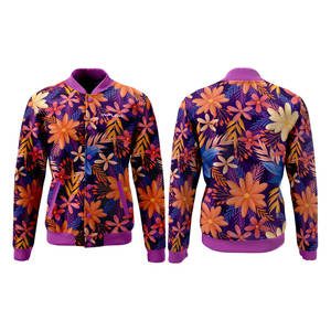 Veste en denim pour homme avec broderie en chenille et sublimation, de haute qualité, vintage, style baseball, lettre, université - Product Image 3