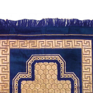 เสื่อสวดมนต์แบบดิจิตอลพับได้พิมพ์ลายสุดหรูเสื่อสวดมนต์กันลื่นบางสีทึบ - Product Image 3