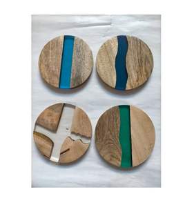 Gave Mix Résine & Bois Dessous de verre à thé écologique Vaisselle et accessoires de cuisine Tapis et tampons pour la décoration de table - Product Image 3