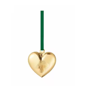 Fabriqué à la main en forme de coeur de Noël fini or ornements suspendus décoratifs décorations de fête léger et durable - Product Image 3