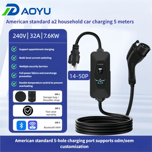 Cargador de Vehículos Eléctricos Portátil Ajustable de 7.6kW 9.6kW 11.5kW Tipo 1, Estación de Carga de CA de 6A-16A, Entrada de 85-265V, Uso Doméstico y Comercial, CE - Product Image 2