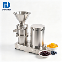 Machine à beurre de cacahuètes à petite échelle en acier inoxydable, moulin colloïdal de qualité alimentaire pour le broyage de pâte de sésame et de sauce chili