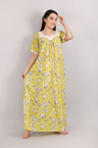 Confortable mode Style longue coton robe de nuit séchage rapide respirant lisse toutes saisons Sexy femmes vêtements de nuit de nuit - Product Image 3