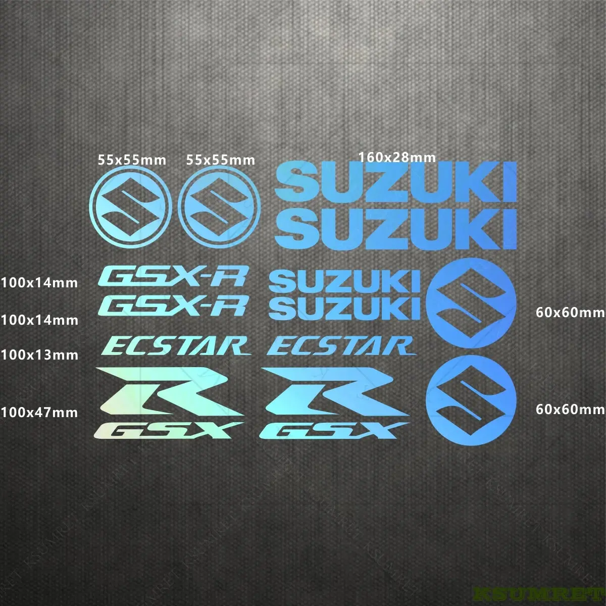 Suzuki Badge Logos - Metal Car Emblem Stickers for Jimny, image size:1200x1200