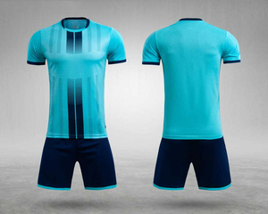 Hot Selling <b>Cheap</b> Men Custom Long Sleeves Soccer Uniform Jersey 100% Polyester Quick Dry Stripes - Product Image 4
