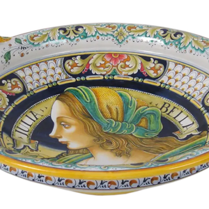 Centre de table en céramique fait à la main en italie, centre de table en poterie d'art de la Renaissance - Product Image 3