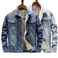 Veste en jean élégante pour hommes Tenue décontractée OEM Vente en gros Veste en jean en coton de haute qualité pour hommes Veste en jean personnalisée pour hommes à vendre