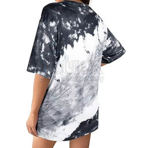 Reasonable Price <b>Women</b> <b>Tie</b> <b>Dye</b> <b>T</b> <b>Shirts</b> Best Quality Summer Breathable Quick Dry Eco-Friendly Polyester/Cotton - Product Image 2