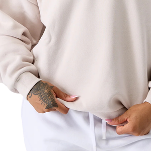 เสื้อสเวตเชิ้ตผ้าฟลีซขนาดใหญ่สำหรับผู้หญิง เสื้อคอกลมแบบสวมใส่สบาย ทรงหลวม สวมใส่สบายในชีวิตประจำวัน - Product Image 6