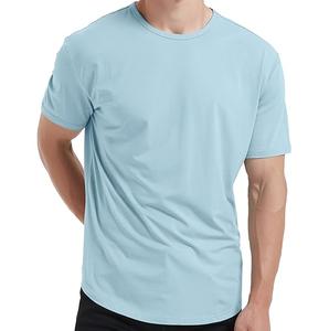 <b>Men's</b> Soft Bamboo <b>Viscose</b> T-<b>Shirt</b> Lightweight Cooling Cotton Blend Casual Tee Available - Product Image 1