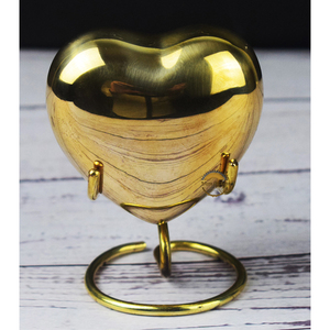 Brass Vine <b>Keepsake</b> Cremation Urn-New Avalon Urn-Gold Brass Cremation Urn for Human Ashes with Premium Case - Product Image 4