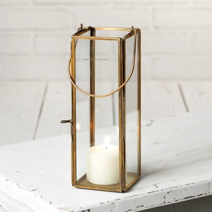Exclusive Quality Brass & Glass Candle Lantern for Indoor and <b>Outdoor</b> Tabletop <b>Lighting</b> Decoration <b>Hanging</b> Lantern - Product Image 1