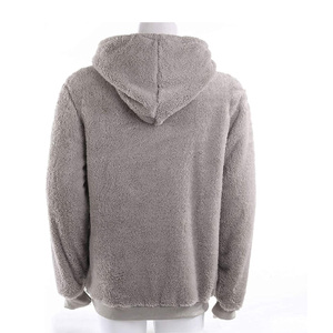 Sweat à capuche en laine pour la saison hivernale Pull pour homme Motif uni Écologique Respirant Haute qualité Vente en gros - Product Image 6