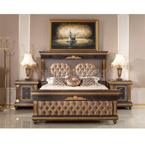 <span class=keywords><strong>Louis</strong></span> bingkai tempat tidur desain klasik, dengan meja samping desain terbaru dengan meja samping furnitur kamar tidur desain klasik terbaik - Product Image 1