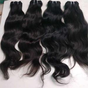 Extensiones de cabello humano Remy, mechones de pelo indio liso de hueso Natural virgen, doble estiramiento, venta al por mayor - Product Image 6
