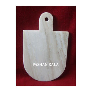 Natural White Marble Chopping Board Handmade Unique Design Rectangle Shape High Standard Quality <b>Used</b> For Kitchen In Restaurant - Product Image 1