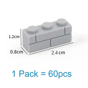 Ensemble de construction LEGO 60 briques - Mur de chambres créatif en plastique ABS pour enfants de 5 à 7 ans - Product Image 4