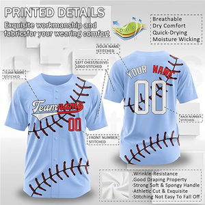 GUANTES traseros de malla transpirable Jersey de béisbol urbano Flujo de aire mejorado a través de un panel trasero de malla Jersey de béisbol de alta demanda 2025 - Product Image 4