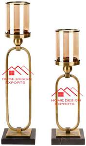 Bougeoir décoratif en métal de dessus de table de console pour le désherbage - Product Image 5