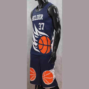 Wholesale Custom Professional Unisex Basketball Uniform Sets Printed Anti-UV Breathable Quick Dry Summer Shirts <b>Shorts</b> Plus Size - Product Image 6