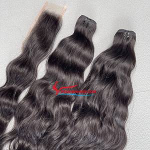Hot Deal Autumn Vietnamese Remy Human Hair Silky Wavy Machine Double Weft Extensions Virgin Bundles Aligned Cuticle All Colors - Product Image 6