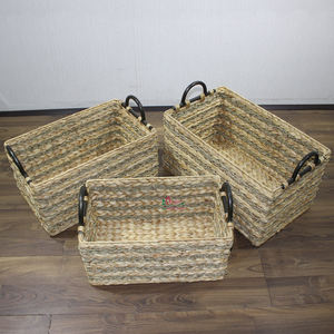 Artex Dong Thap Paniers de rangement en jonc de mer faits à la main Boîtes cadeaux décoratives en osier pour une organisation pratique de la maison et une utilisation d'affichage - Product Image 3