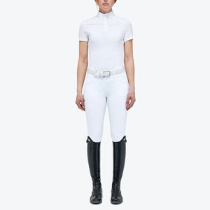 Mallas de montar a caballo transpirables para mujer, cintura elástica, cintura alta, bolsillo, pantalones de entrenamiento, mallas ecuestres, novedad al por mayor - Product Image 1