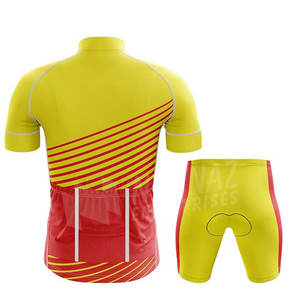 Tallas grandes Slim Fit Hombres Ciclismo Trajes Ciclismo Desgaste Hombres Ciclismo Trajes Liso Teñido Hombres Ciclismo Trajes - Product Image 2