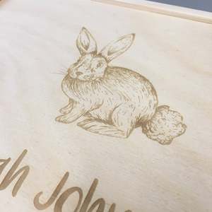 Bunny Themed Decorative Storage <b>Box</b> for <b>Keepsakes</b> - Product Image 4