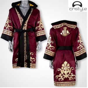 เสื้อคลุมมวยผ้าซาตินสำหรับผู้ใหญ่ระบายอากาศได้ดีเป็นมิตรกับสิ่งแวดล้อมโลโก้และลายพิมพ์ - Product Image 2